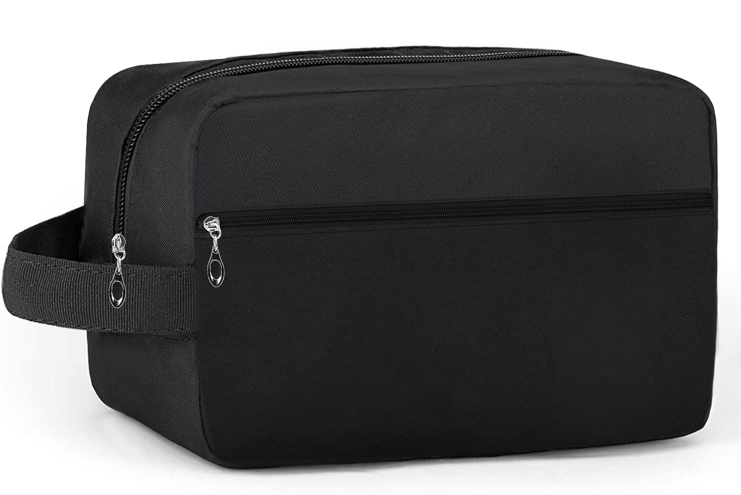 Toiletry Bag for Men Large Travel Wash Bag Water-Resistant Gym Shaving Organiser Bag, Shower Bathroom Makeup Bag with Handle (Black) chez Amazon UK