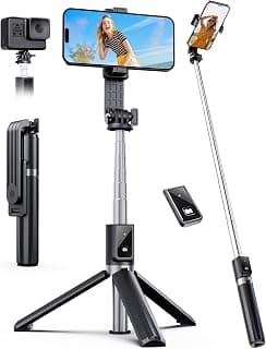 ANXRE Extendable Selfie Stick with Wireless Remote | Compact Portable for Travel, 41.7" Selfie Stick Compatible with iPhone Samsung... chez Amazon Canada