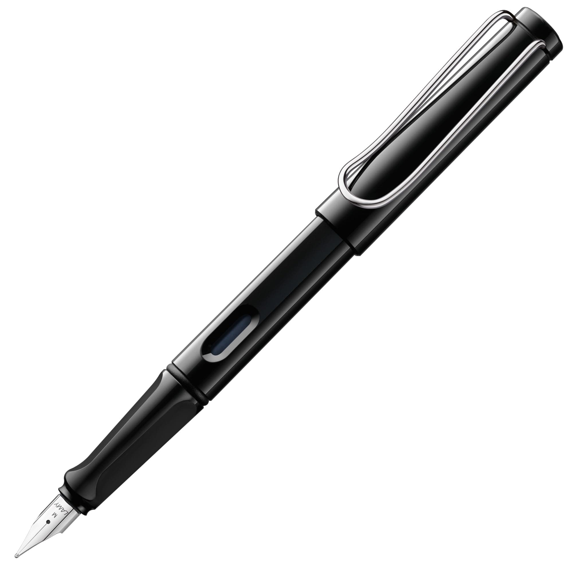 LAMY safari black - Fountain Pen with ergonomic grip & polished steel nib in size M - ideal for any Writing & Calligraphy - including chez Amazon US