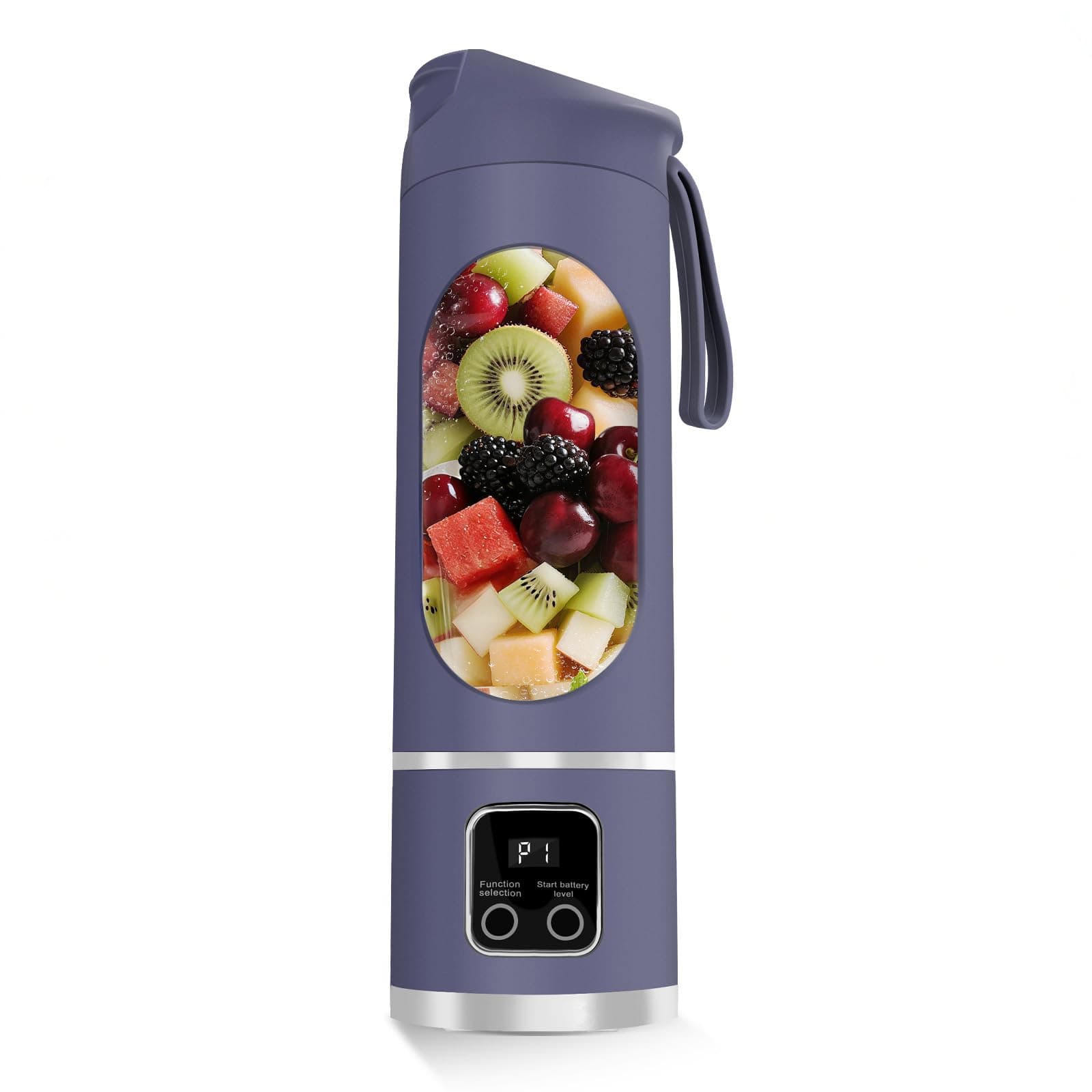 Lilogi 500ML Portable Smoothie Maker Cup with 12-Blade USB-C Juicer (Purple) chez Amazon US