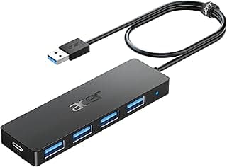 Acer USB Hub 3.0, 4-Port Ultra Slim USB Adapter 2FT with Type C Power Port chez Amazon Canada