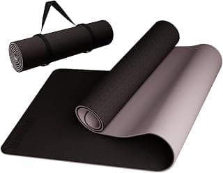 10mm Tapis de yoga antidérapant Thick Wide Large for Home Workout Carrying Strap | Non Slip TPE Exercise Mats... chez Amazon Canada