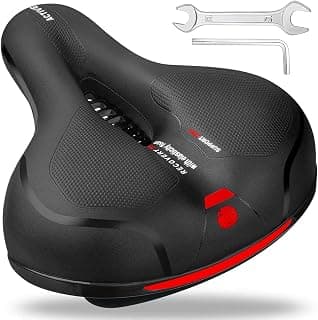 Selle de vélo pour adulte pour montagne | Comfort Bike Seat Replacement Dual Shock Absorbing Ball Anti-Slip Waterproof for Men Women... chez Amazon Canada
