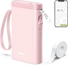 Nelko P21 Label Maker Machine with Tape, Bluetooth Label Printer, Pink chez Amazon US