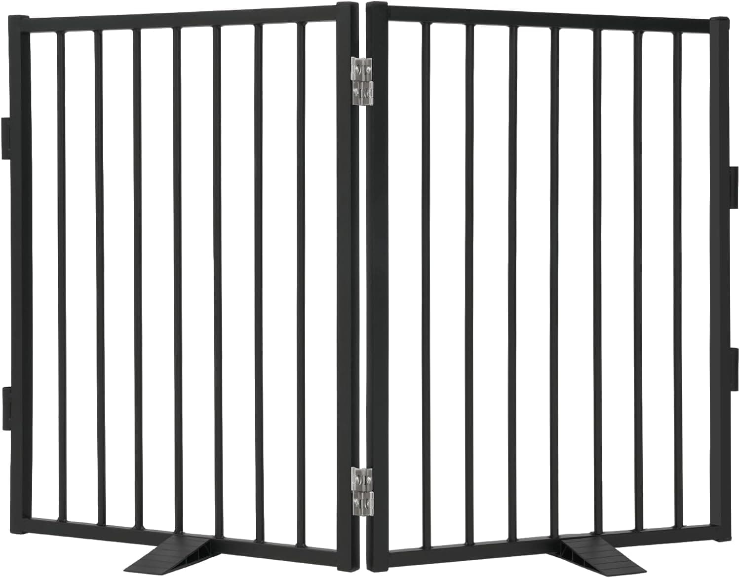 Snagle Paw Full Metal Freestanding Dog Gate,Stair Gate, 102x81cm,Black | Freestanding For Dogs Indoor