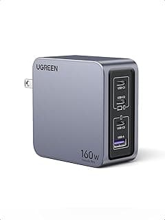 UGREEN Nexode Pro 160W USB C Charger, 4-Port PD3.1 140W GaN Charger Block | Compact PD PPS Fast Charger Compatible with... chez Amazon Canada