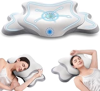 Cervical Neck Pillow for Sleeping - Memory Foam Contour Pillow, Blanc | Ergonomic Orthopedic Pillow for Neck Pain... chez Amazon Canada