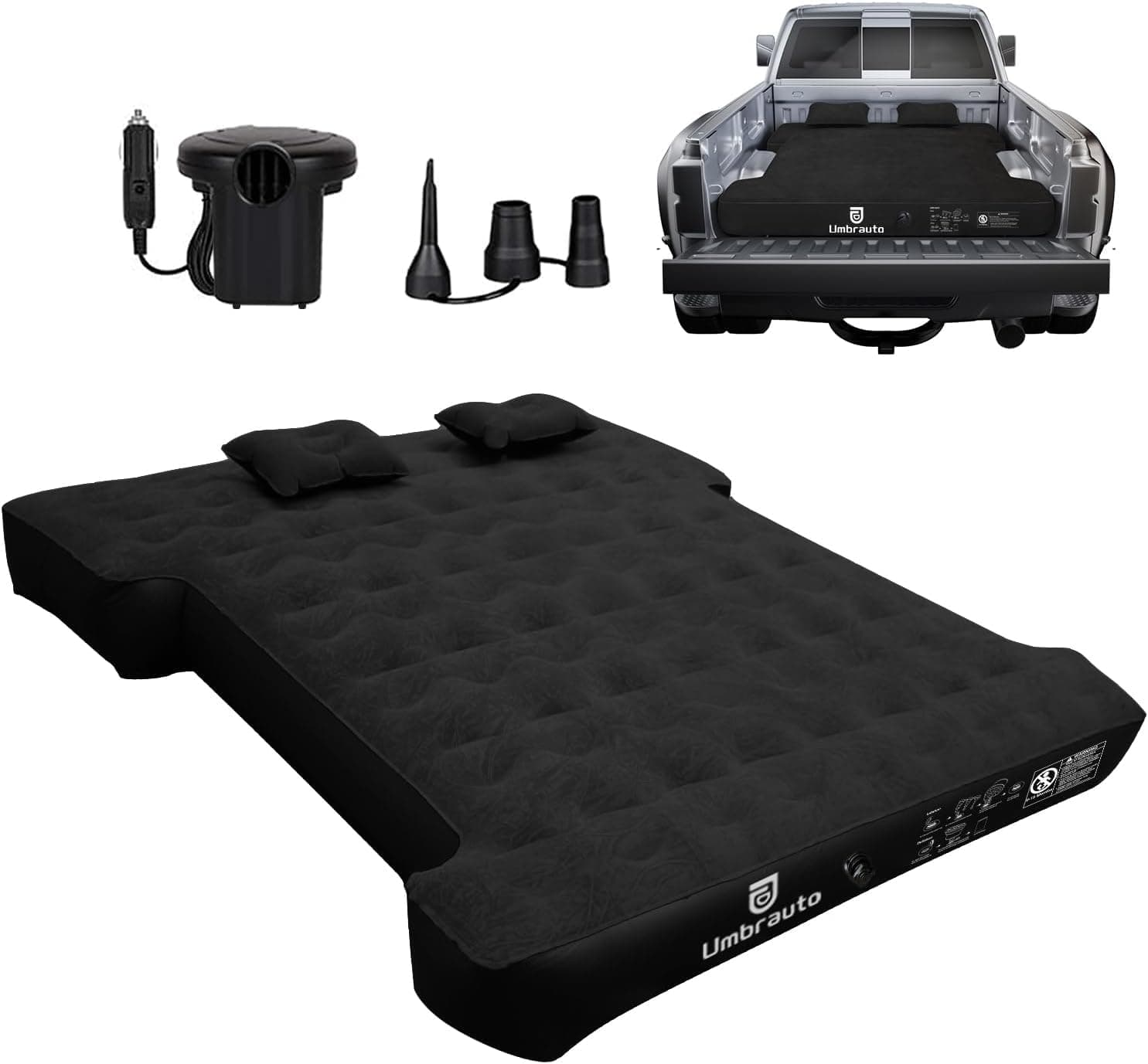 Umbrauto Air Mattress for 5.5-5.8 ft Full-Size Short Truck Beds, Inflatable Truck Tent Airbed with Pump, Pickup Camper Air Bed for Camping chez Amazon US