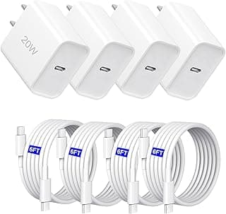 Chargeur rapide i Phone17/16/15, bloc de charge USB C 20W avec câble de charge USB-C de 1,2 m pour i Phone17/17 Plus/17 Pro Max/16/16... chez Amazon Canada