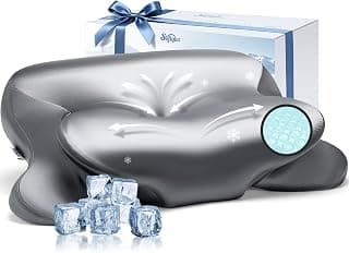 2026 Cooling Gel Memory Foam Pillow, Cervical Neck Pillow for Pain Relief | Ergonomic Cooling Pillow, Orthopedic Bed... chez Amazon Canada