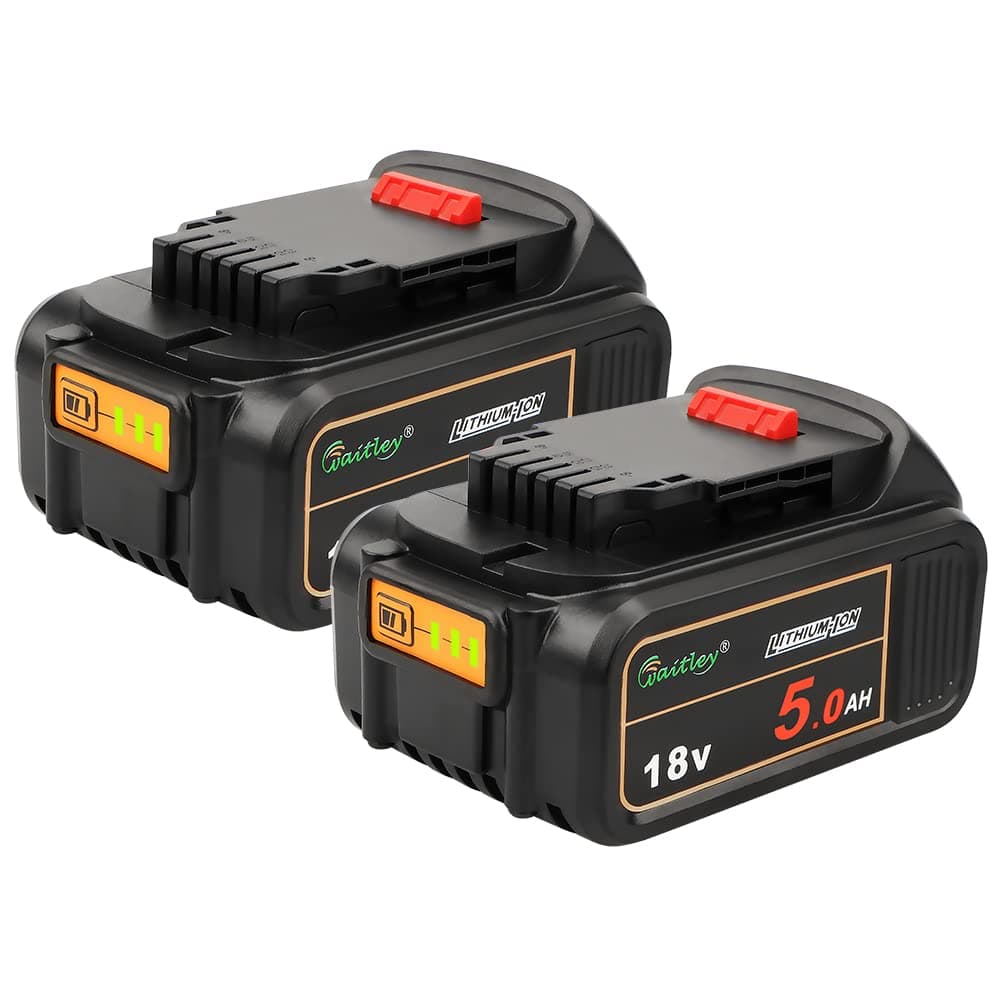 2-Pack 5Ah Li-ion Replacement Battery for Dewalt 18V DCB184 200 Tools chez Amazon UK