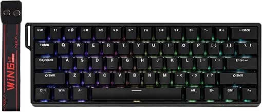 EPOMAKER Aula WIN60 HE 60% Wired Magnetic Keyboard with Adjustable Actuation, 8000 Hz Polling Rate, Hall Effect Switches, Hot-Swap,... chez Amazon Canada