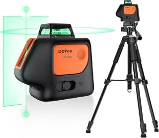 DOVOH Plumb Dot Laser Level with Tripod, 360 Degree, PV-360G-KIT chez Amazon US