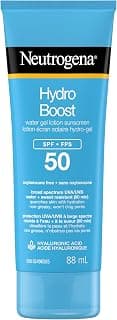 Neutrogena Hydro Boost Water Gel Lotion solaire SPF 50 88 ml | Large spectre UVA/UVB, avec acide hyaluronique, résistant à l'eau et à... chez Amazon Canada