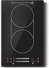 Table de cuisson à induction de 30,5 cm, 2 brûleurs, 120 V 1800 W avec fonction pont et 9 niveaux de puissance, brûleur à induction... chez Amazon Canada