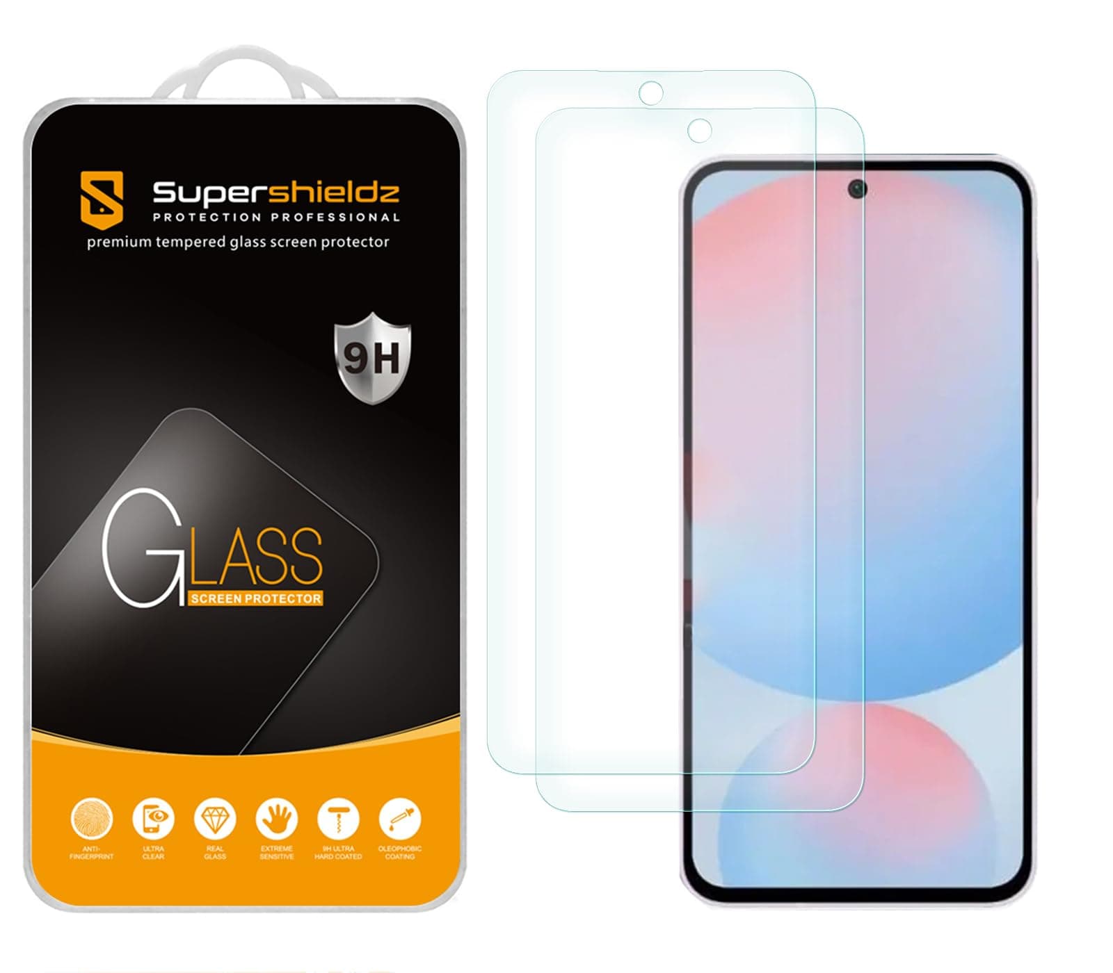 Supershieldz (2 Pack) Designed for Samsung Galaxy A36 5G / A37 5G Tempered Glass Screen Protector, Anti Scratch, Bubble Free chez Amazon US