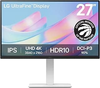 LG 27" 4K UHD Ultrafine™ Monitor (27US550-W), 3840 x 2160 IPS Display 5ms 60Hz HDR 10, Tilt/Height/Swivel/Pivot Adjustment... chez Amazon Canada