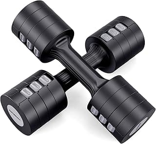 EAST MOUNT Adjustable Hand Dumbbell for Women 5lb Haltères de musculation of 2, 4 in 1 Small Dumbbell Set Each 2lb 3lb... chez Amazon Canada