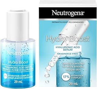 Neutrogena Moisturizer Neutrogena Hydro Boost Hyaluronic Acid Face Serum with Vitamin B5, Glycerin for Moisturized... chez Amazon Canada