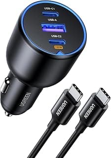 UGREEN Chargeur de voiture 130 W, chargeur rapide USB C, adaptateur | PD3.0 QC4.0 PPS Câble USB C 100 W pour MacBook, iPhone 17 16 15... chez Amazon Canada