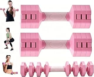 Adjustable Dumbbell Set with 10 Weight Levels, Non-Slip Handle, Quick Weight Adjustment System, Hardened Steel Plates,... chez Amazon Canada