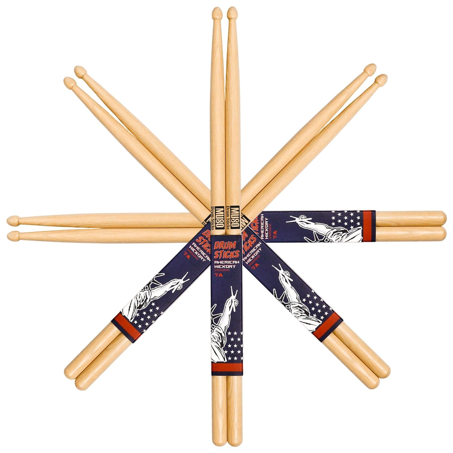 Drum Sticks, American Hickory Drumstick, Drumsticks for Drums, Baquetas para Bateria,