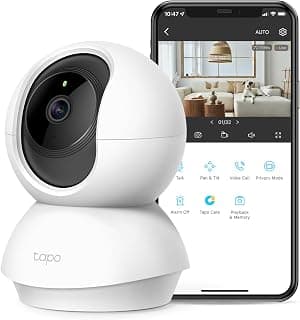 Tapo 2K Pan/Tilt Indoor Security Camera, 360° Motion Track, C210 | Baby & Pet Camera, 2-Way Audio, Night Vision,... chez Amazon Canada