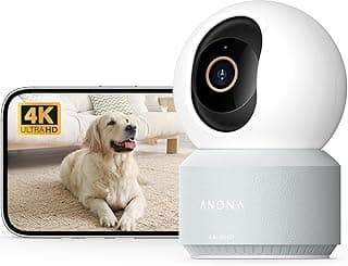 Anona Pano 4K UHD Indoor Camera, Pet/Dog/Baby Security Camera with Phone App, 360° Pan-Tilt, 2.4G/5G Dual-Band Wi-Fi 6,... chez Amazon Canada