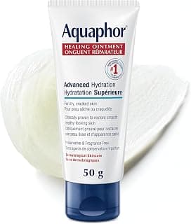 Eucerin Aquaphor Pommade cicatrisante multi-usages pour peaux extrêmement sèches et craquelées, 50 g chez Amazon Canada
