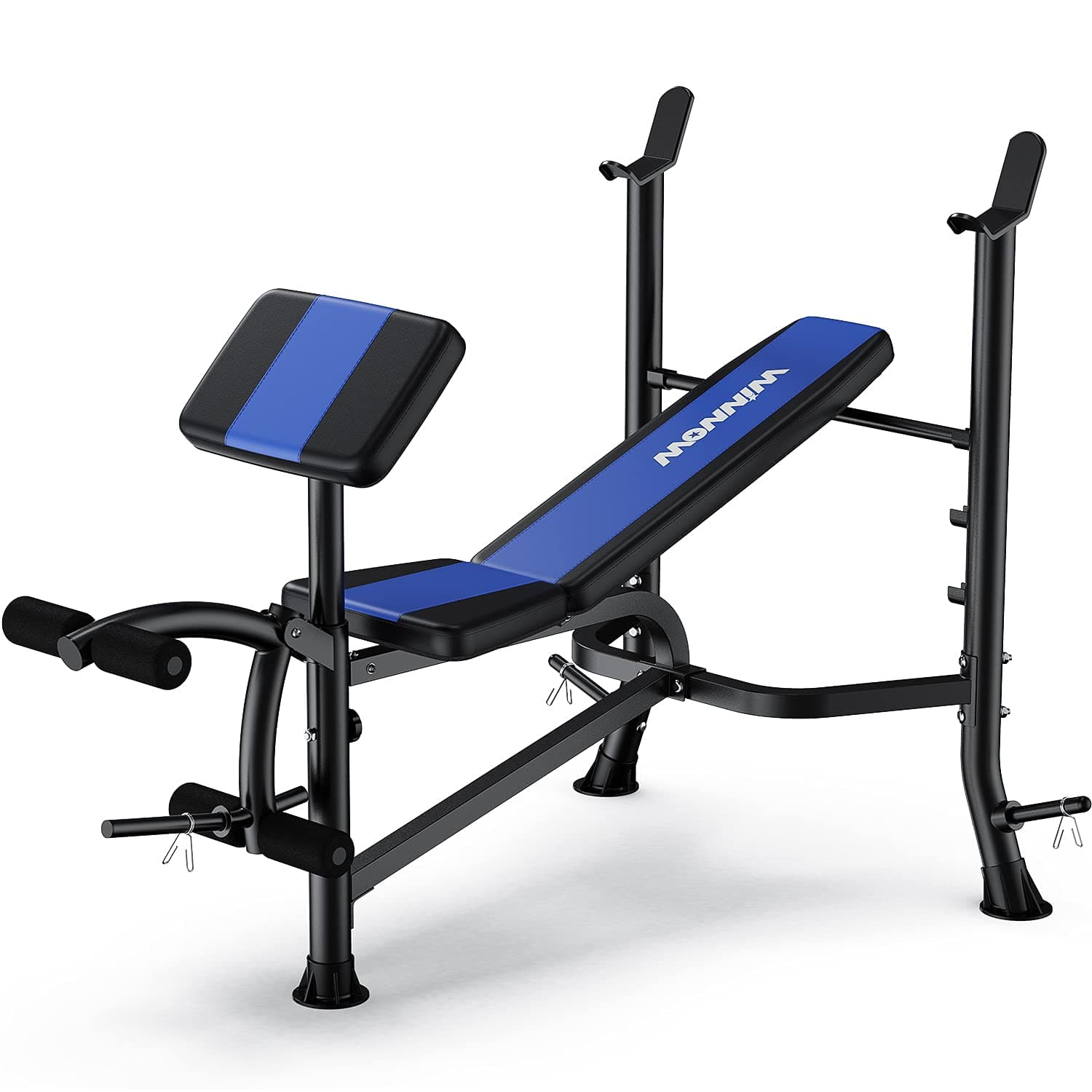 WINNOW Adjustable Weight Bench with Leg Extension and Preacher Curl Home Training Gym Weight Lifting Bench Full-Body Workout Bench Press