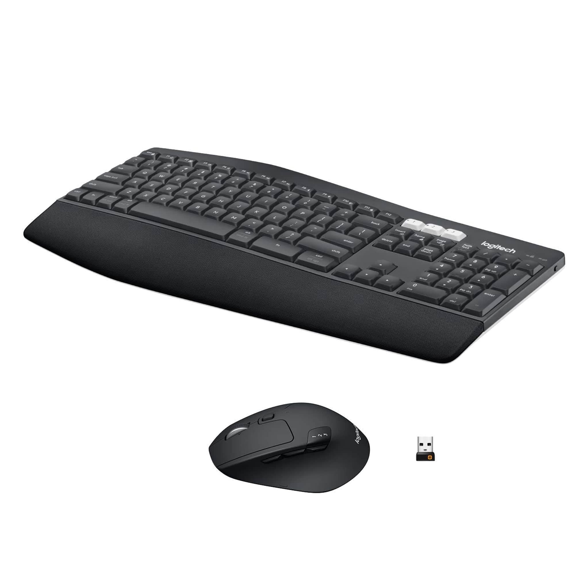 Logitech MK850 Multi-Device Wireless Keyboard and Mouse Combo | 2.4GHz Wireless, Bluetooth, Curved Keyframe, Wireless Mouse, 12 Keys,... chez Amazon UK