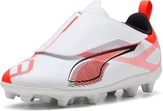 PUMA Kids Boys Ultra 5 Play Firm GroundArtificial Ground Soccer Cleats - White