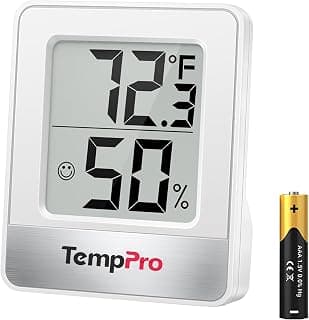 TempPro TempAir Digital Hygrometer Indoor Thermometer Humidity Meter | Room Thermometer with Temperature and Humidity Monitor, Mini... chez Amazon Canada