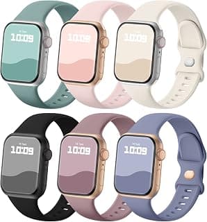 Lot de 6 bracelets de sport compatibles avec Apple Watch 38 mm chez Amazon Canada