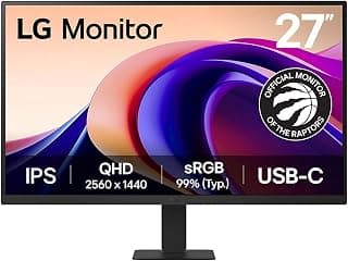 LG 27U631A-B 27-Inch QHD (2560x1440) IPS Monitor, 100Hz Refresh Rate, 5ms (GtG) Response Time, sRGB 99%, HDR10, USB-C, HDMI, Tilt... chez Amazon Canada