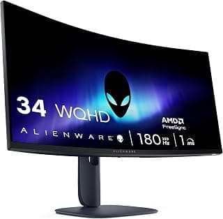 Moniteur de jeu Alienware 34 - AW3425DWM, panneau VA WQHD, 180 Hz | 3440x1440, 1ms GTG, FreeSync Premium, Curved 1500R, 400 Nit... chez Amazon Canada