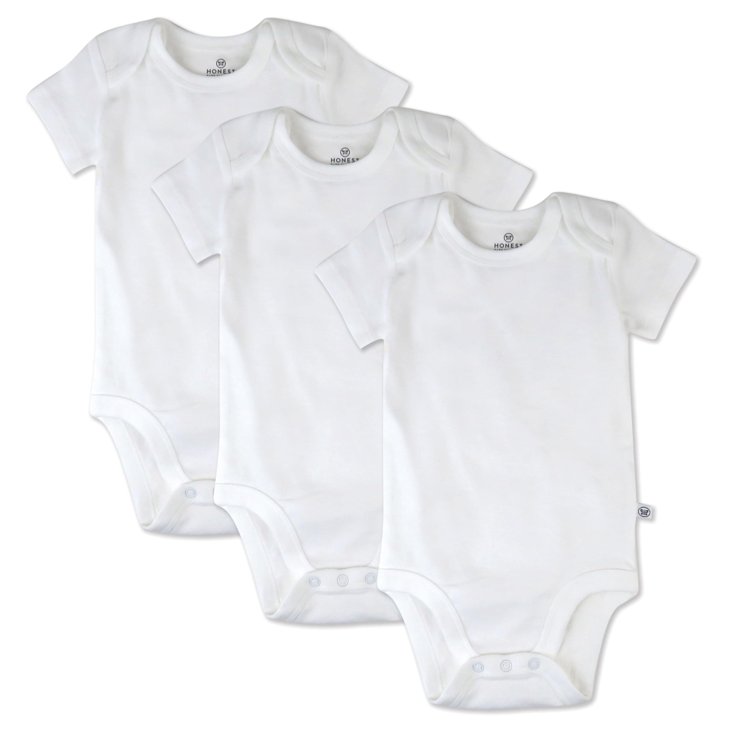 HonestBaby unisex-baby 3-pack Short Sleeve Bodysuits One-piece 100% Organic Cotton for Infant Baby Boys, Girls, Unisex chez Amazon US