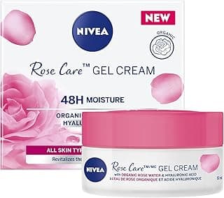 NIVEA Rose Care Gel Cream, 48-Hour Hydrating Face Cream for All Skin Types, Rose Water and Sérum anti-âge visage... chez Amazon Canada