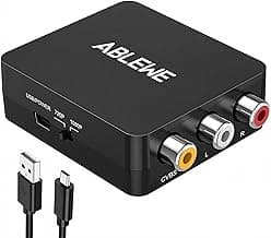 ABLEWE Convertisseur RCA vers HDMI, convertisseur AV vers HDMI, adaptateur audio vidéo 1080P mini RCA composite CVBS prenant en charge... chez Amazon Canada