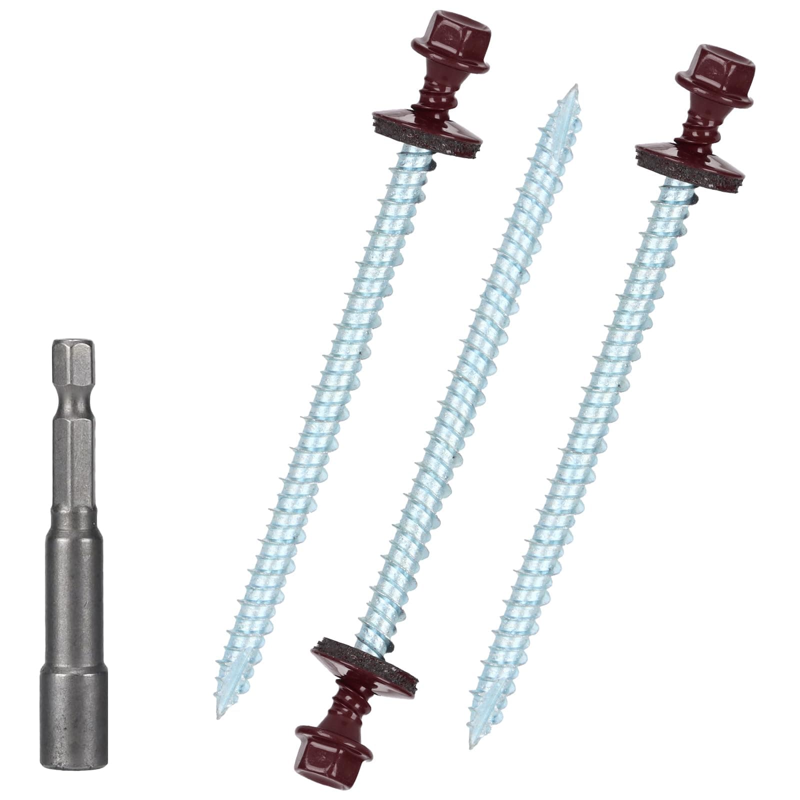 Metal Roofing Screws 10 x 3 inch, Brown Hex Head Sheet chez Amazon US