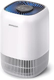 POMORON Purificateur d'air HEPAs for Bedroom Home Office, H13 Filter, MJ012H, Blanc | 3 Layer Filtration, Activated... chez Amazon Canada