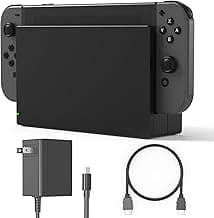 TV Dock Station for Switch/Switch OLED Replacement 3-in-1 – Includes Original IC Module, AC Charger & High-Speed HDMI Cable, Supports... chez Amazon Canada