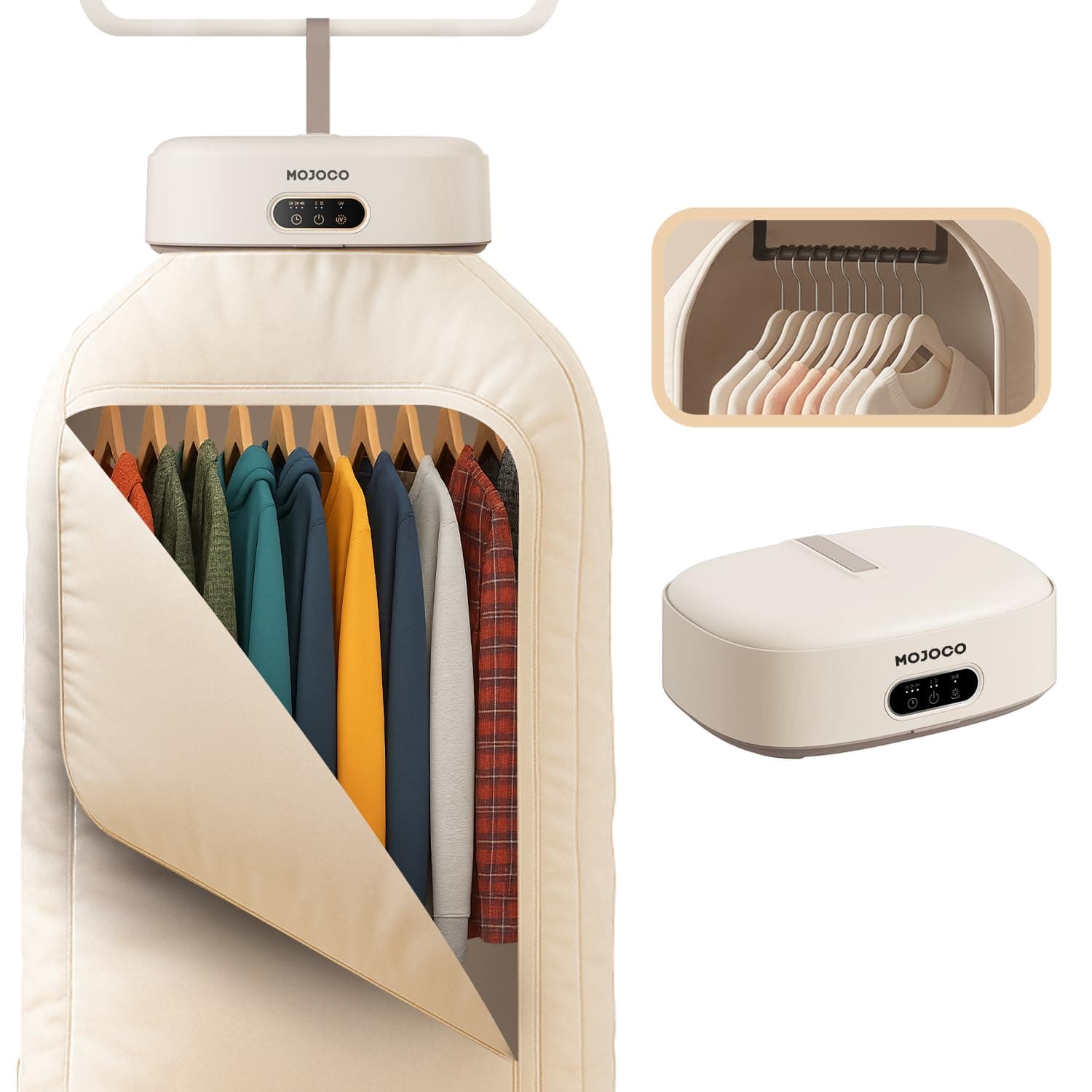 MOJOCO Portable Clothes Dryer - 600w Compact Dryer for Apartment, Travel chez Amazon US