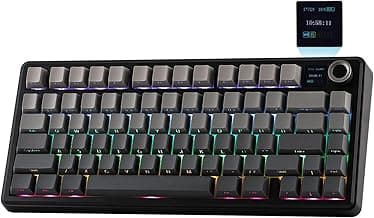 EPOMAKER X Aula F75 MAX Clavier de jeu sans fil tri-mode, écran TFT, molette, remplaçable à chaud, 2,4 GHz/Type-C/BT5.0, joint... chez Amazon Canada