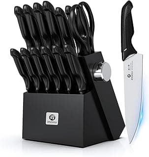 imarku Knife Set with Block, 14 PCS Sharp Knife Set with Built-in Sharpener | Japanese Stainless Steel Kitchen Knife... chez Amazon Canada