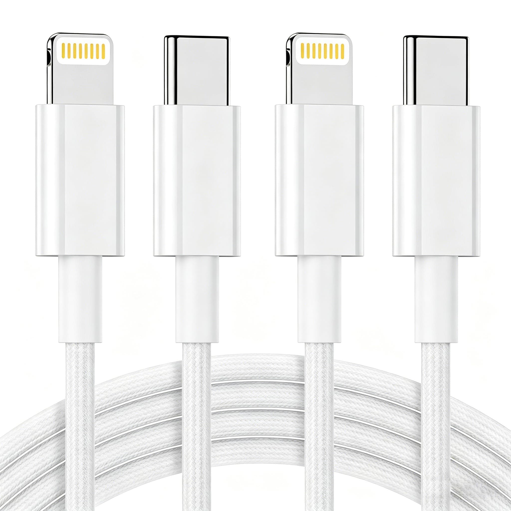 iPhone Charger Cable 2Pack1.8M MFi Certified Nylon USB C to Lightning Cable | Braided Fast Charging Durable Lightning Cable for