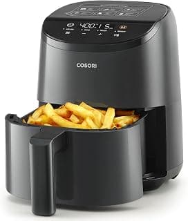 Cosori Lite 2.1 Qt Small Air Fryer, Max 400°F, 4-in-1, 97% Less Oil, Gray | Ideal for Dorms, Apartment, RVs, Quiet,... chez Amazon Canada