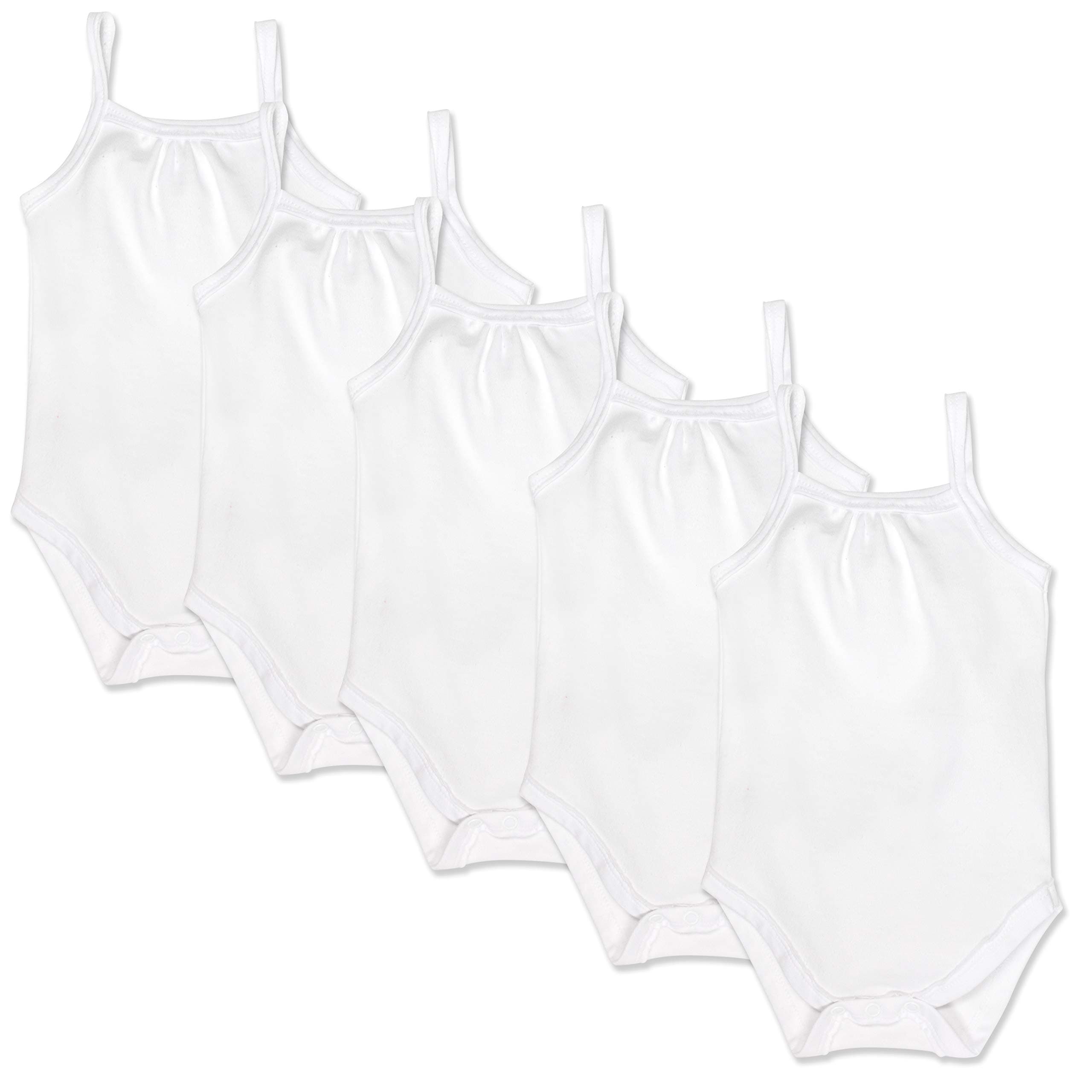 HonestBaby Multipack Sleeveless and Cami Bodysuits One-Piece 100% Organic Cotton for Infant Baby Boys, Girls, Unisex chez Amazon US