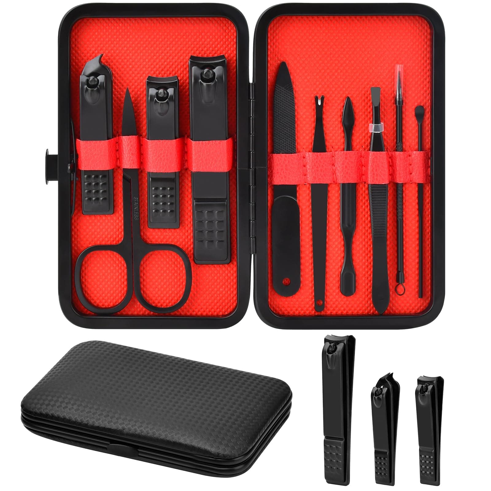 Manicure Set Gifts for Men Stainless Steel Nail Clippers Set Kit Care Tools | Professional Stainless Steel Generic chez Amazon US