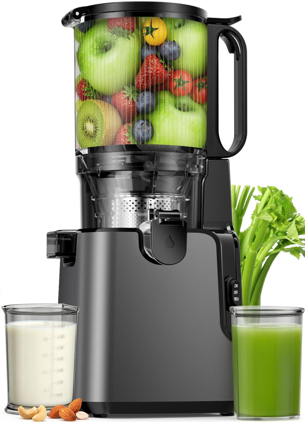 Juicer Machines with 5.8" Large Chute, 2-in-1 Cold Press chez Amazon US